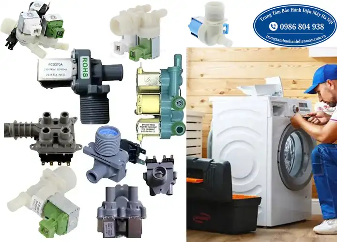 Kiểm tra thay van cấp nước máy giặt
