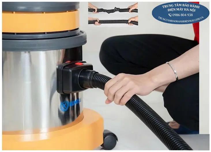 Kéo giật máy hút bụi sai cách