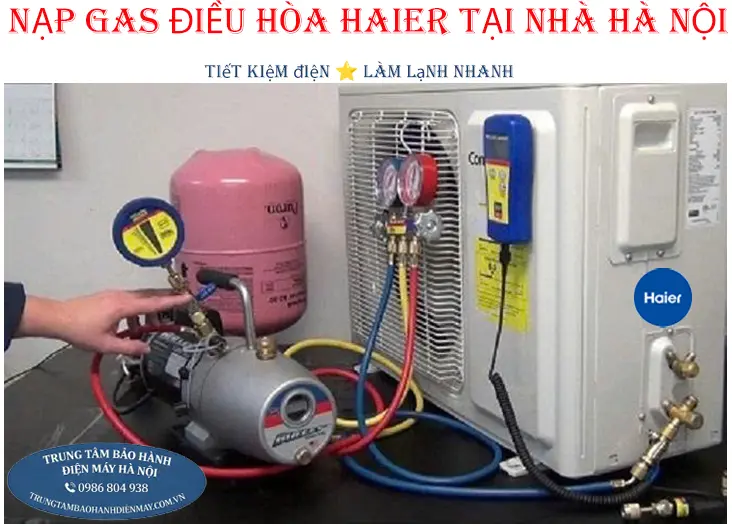 Nạp gas bổ sung điều hòa Haier giá rẻ