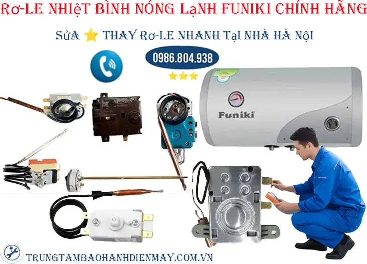 Thay rơ-le nhiệt bình nóng lạnh Funiki chính hãng