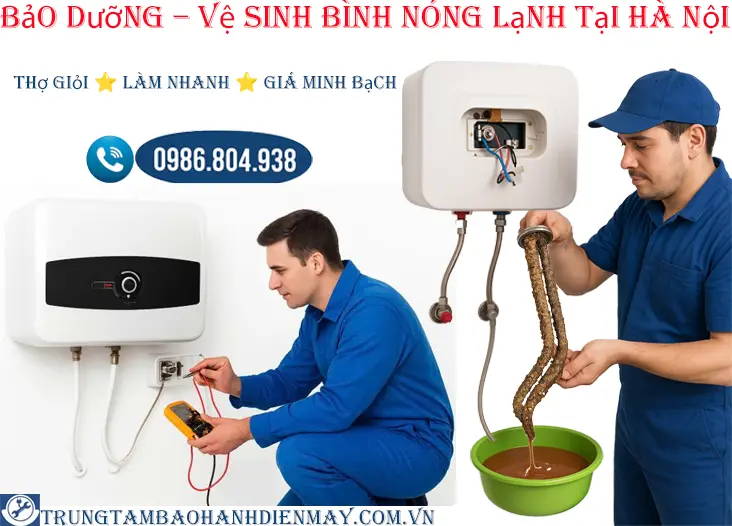 Bảo dưỡng - vệ sinh bình nóng lạnh tại nhà Hà Nội
