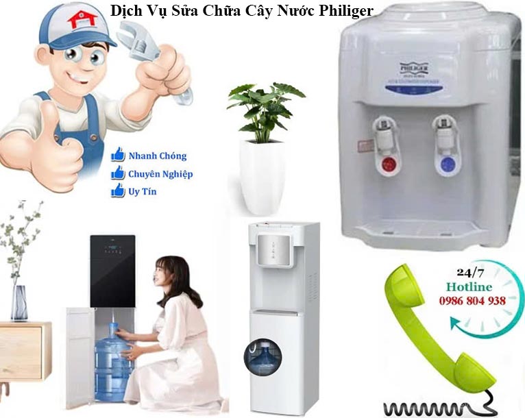 Bảo hành cây nước nóng lạnh Philiger tại Hà Nội