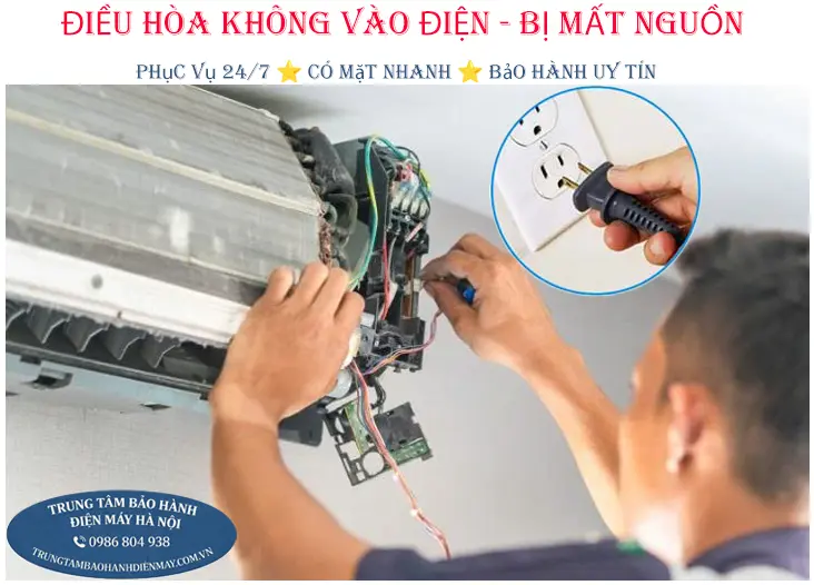 Kiểm tra nguyên nhân điều hòa không vào điện mất nguồn