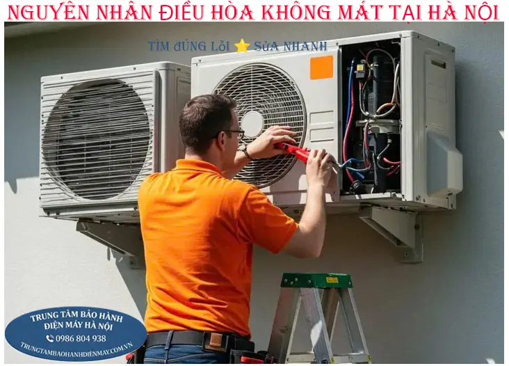 8 Nguyên nhân điều hòa chạy bình thường nhưng không mát
