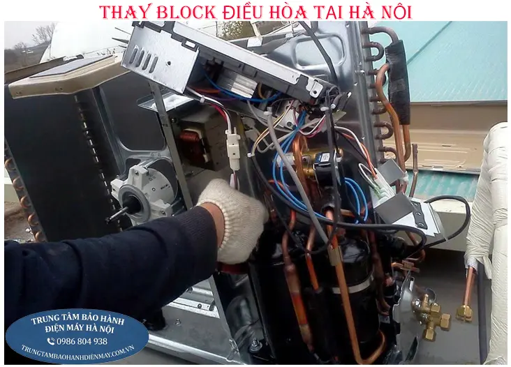 Sửa chữa thay thế block máy nén điều hòa