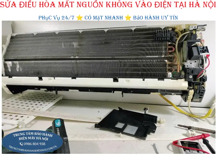 Sửa điều hòa không vào điện mất nguồn tại Hà Nội