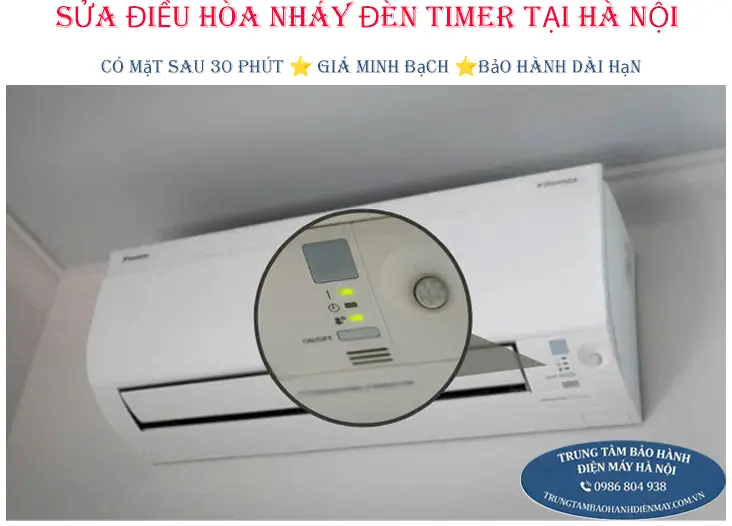 Kiểm tra nguyên nhân điều hòa nháy đèn timer đèn vàng