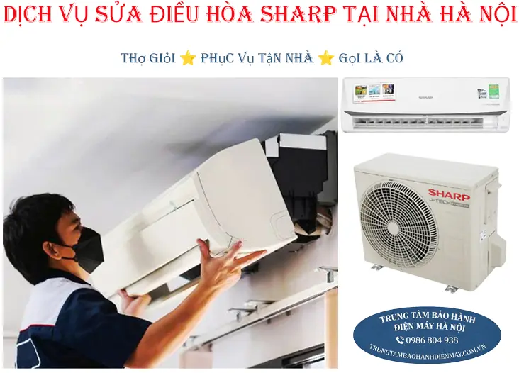 Thợ sửa điều hòa Sharp chuyên nghiệp tại Hà Nội