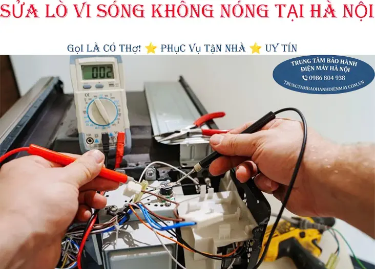 Lò vi sóng không nóng do đứt cuộn dây biến áp
