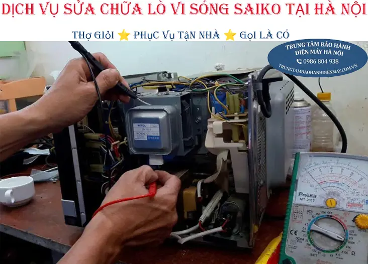 Dịch vụ sửa lò vi sóng Saiko tận nhà khu vực Hà Nội