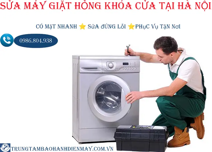 Thợ sửa máy giặt bị kẹt cửa không mở được tại Hà Nội