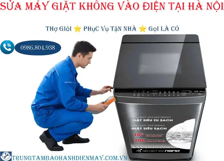 Thợ sửa máy giặt mất nguồn không vào điện tại Hà Nội