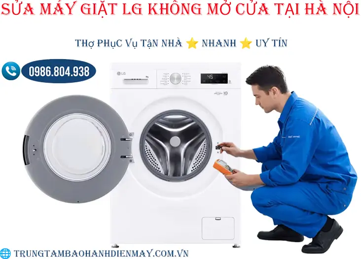 Máy giặt Lg không mở cửa- hỏng khóa cửa tại Hà Nội