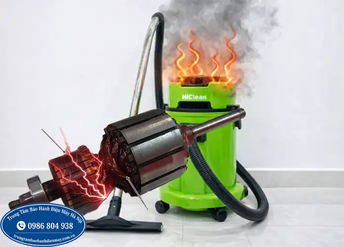 Sửa máy hút bụi bị đánh lửa tại Hà Nội
