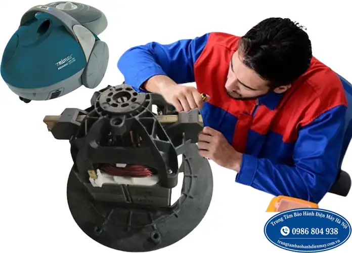 Kiểm tra motor máy hút bụi Zelmer chạy tại Hà Nội