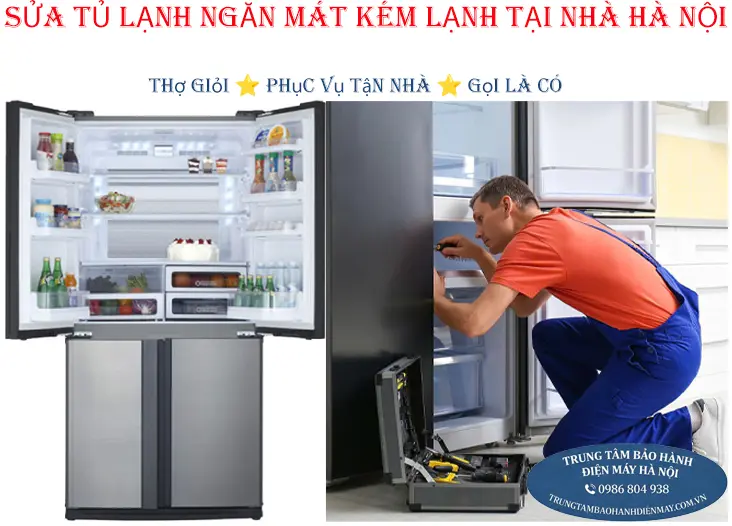 Sửa tủ lạnh ngăn mát, ngăn dưới không lạnh tại Hà Nội