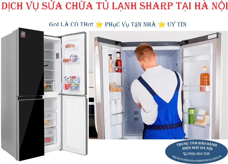 Sửa chữa và kiểm tra vi mạch điện tử tủ lạnh Sharp
