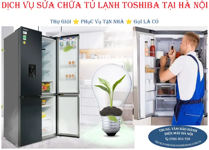 Sửa chữa tủ lạnh Toshiba Inverter tại nhà khách hàng